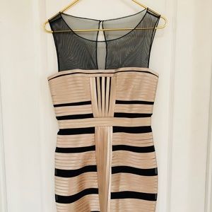 Black and gold Bodycon dress